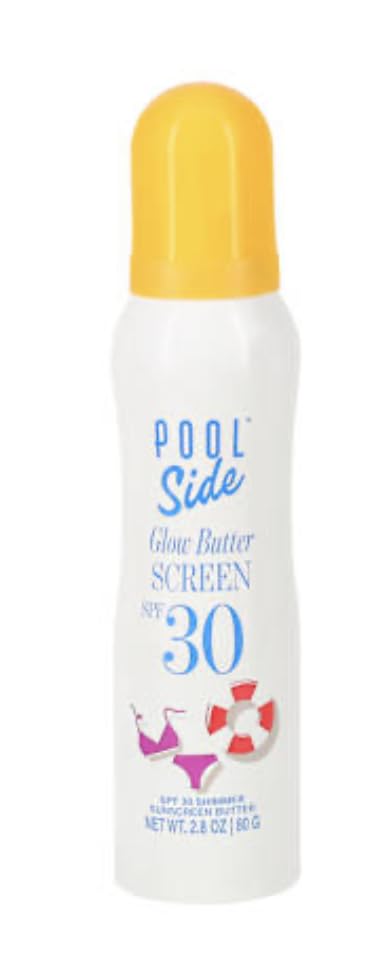 Pool Side Glow Butter SPF 30 Shimmer Sunscreen Butter, 2.8 oz