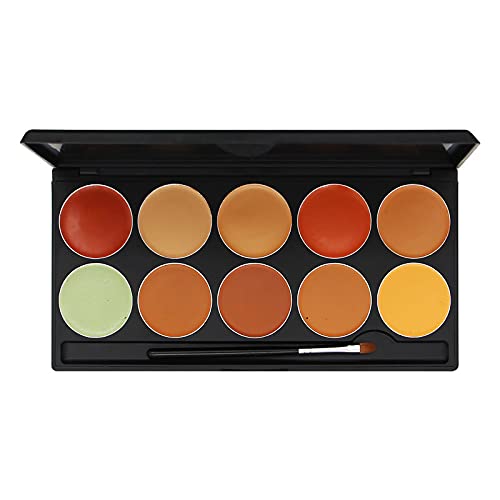 Fashion Colour Studio Finish Hd Foundation Palette 10 High Definition Cream Makeup Shades