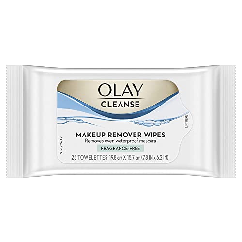Olay Make-Up Remover Towelettes 25 Count Fragrance Free (6 Pack)
