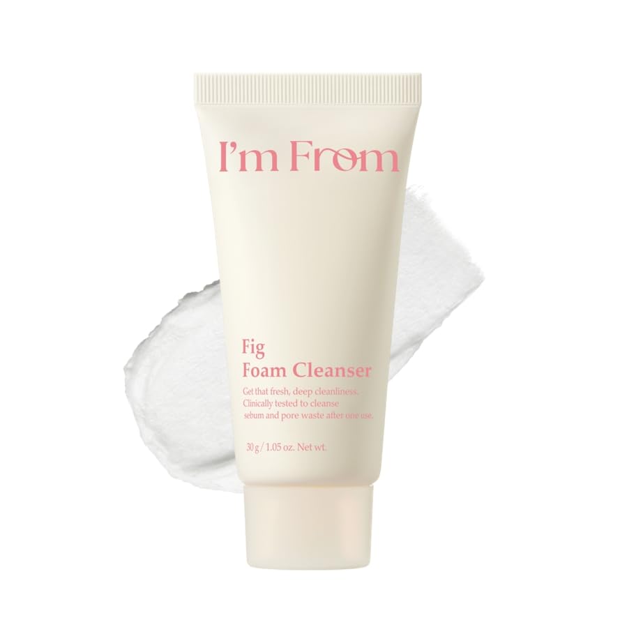 Im From Fig Foam Cleanser, Mild Exfoliating Care Cleanser, All Skin Type, Korean Skincare 1.01fl.oz