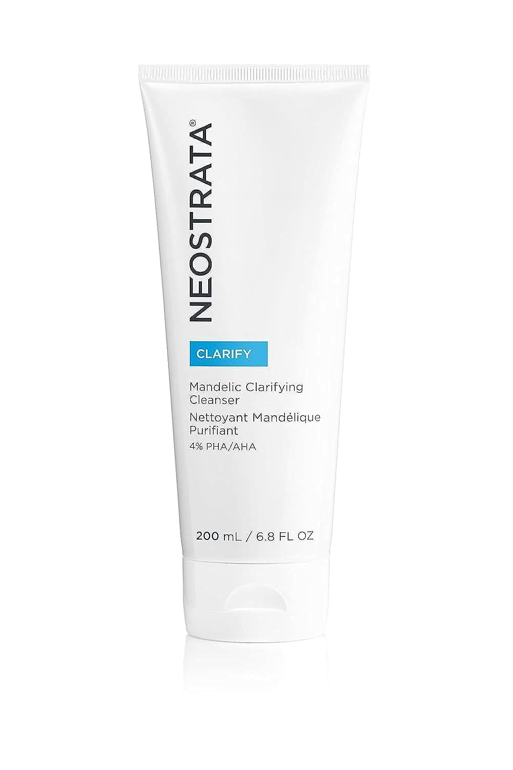 NEOSTRATA Mandelic Clarifying Cleanser Gel Facial Wash for Oily Skin with Salicylic Acid Soap-Free Fragrance-Free, 6.8 Fl Oz (Pa
