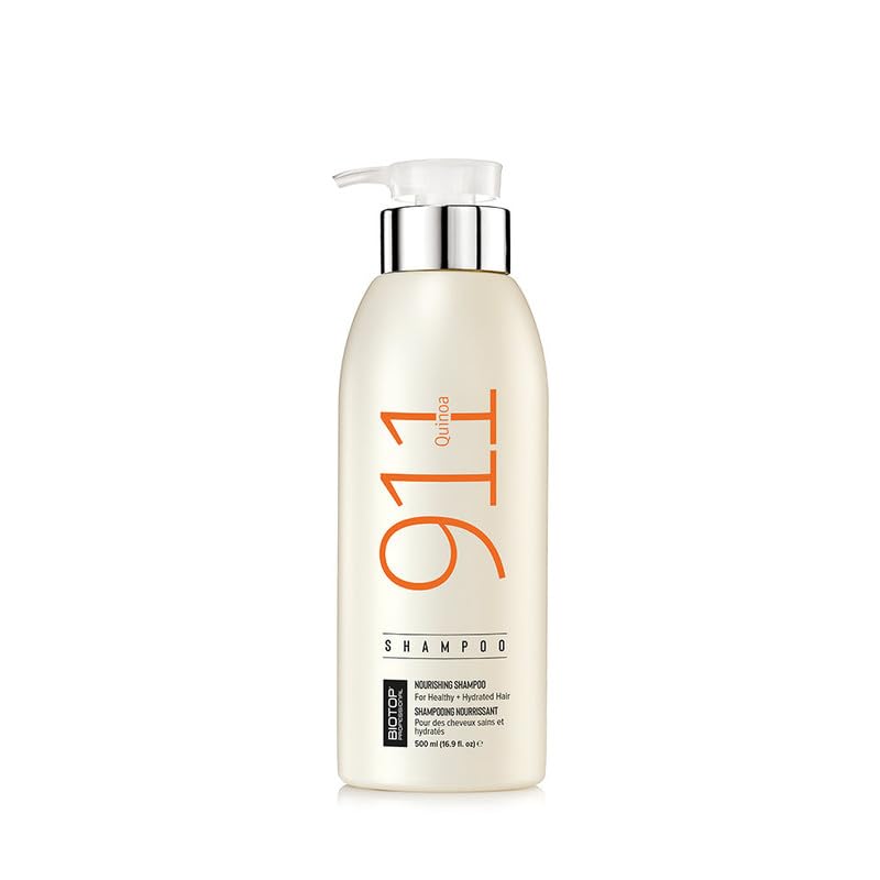 Biotop Professional 911 Shampoo Quinoa 500Ml|Unisex |It Hydrates & Restore HairS Shine| With Quinoa & Vitamin E For Colored, Dry