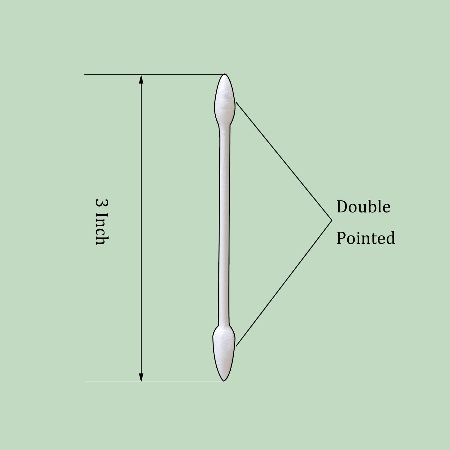 Double Precision Tips Cotton Swabs With Paper Stick, Pointed Cotton Buds For Makeup, 600Pcs