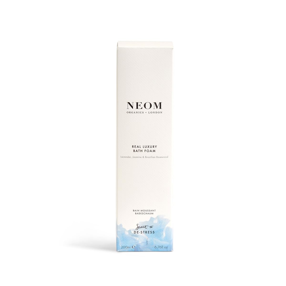 Neom- Lavender, Jasmine & Rosewood Bath Foam, 6.76 Fl Oz | Real Luxury Range | Coconut & Almond Oil | Scent To De-Stress | Vegan