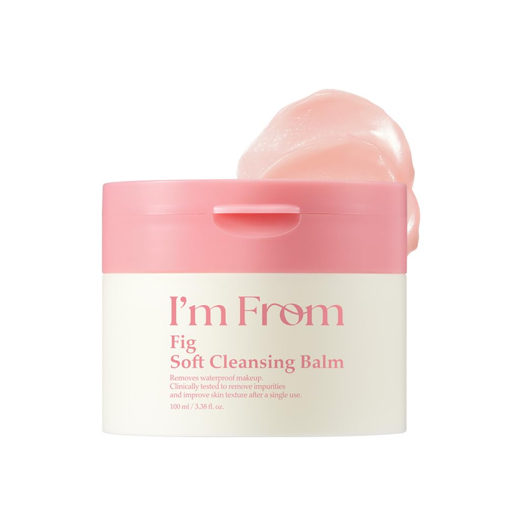 Im From Fig Soft Cleansing Balm, Melts Makeup & Sunscreen, Makeup Remover, All Skin Type, Korean Skincare 3.38fl.oz