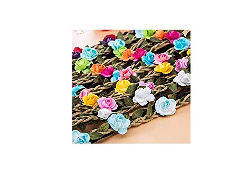 Set of 6 Flower Floral Headband Hippie Crown Hair Band with Elastic Band Headwear Headpieces Hair Style Accessories for Women Gi