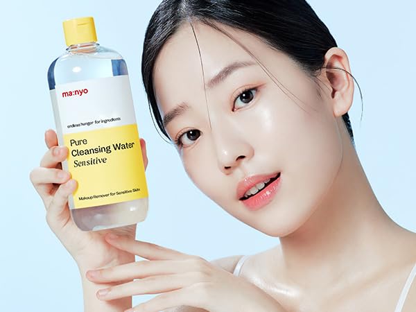Ma:Nyo Pure Cleansing Water | Triple Micellar Technology For Sensitive Skin, Makeup Remover & Hydrating Cleanser, Korean Skincar