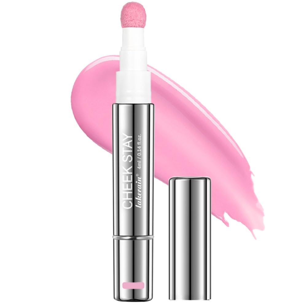 Lightweight Allday Liquid Blush Tint  NaturalLooking Weightless Watercolor Sheer Finish Cheek Blusher (Pastel pink01)