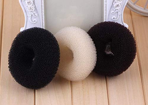 3Pcs Donut Hair Bun Maker Ring Style Bun Maker Set Chignon Hair Doughnut Shape Hair Styling Tool For Women Girls Large+Middle+Sm