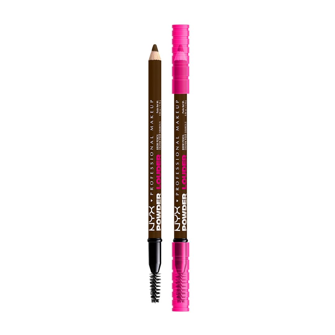 NYX PROFESSIONAL MAKEUP Brow Powder Louder Eyebrow Pencil, Brow Pencil with Buildable Volume For Up To 12HR Wear, Vegan Formula