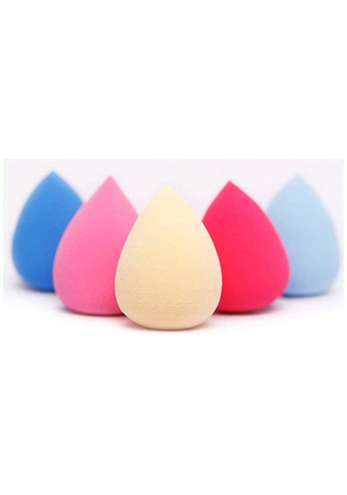WomenS & GirlS Makeup Sponge Beauty Blender For Blending Face Makeup  Colour : Pink (Pack Of 5)