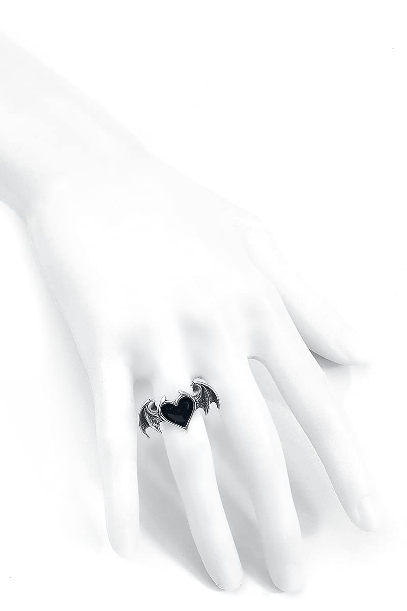 Alchemy Gothic Black Soul Ring - Q / 8.5