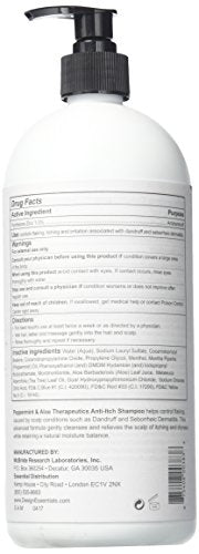 Design Essentials Pppermint & Aloe Therapeutics AntiItch Shampoo Control Sclap Flaking & Itching, 32 Fl Oz
