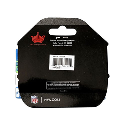 Aminco NFL Los Angeles Chargers Silicone Bracelets, 4-Pack
