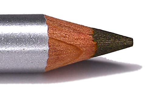 Pure Ziva Pewter Dark Gold Green Sage Army Camouflage Color Metallic Wood Eyeliner Pencil, HD Professional Eye Liner Smudge Proo