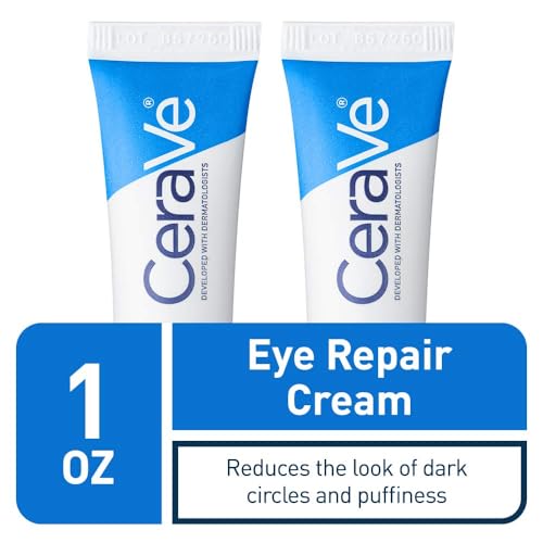 Cerave Eye Repair Cream | 2 Pack (0.5 Ounce Each) | Eye Cream For Dark Circles And Puffiness | Fragrance Free