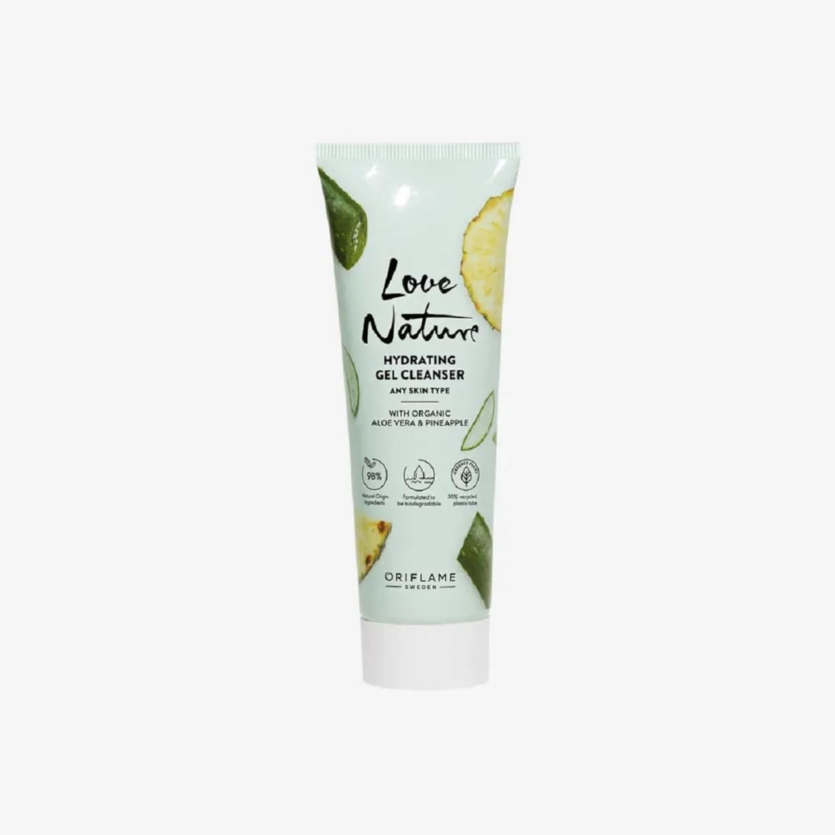 Oriflame Love Nature Hydrating Gel Cleanser, Organic Aloe Vera & Pineapple