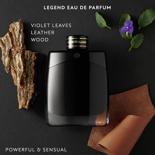 Montblanc Legend Eau De Parfum 4 Piece Set - 3.3 Fl. Oz. & (2) 0.25 Fl. Oz. Sprays, 3.3 Fl. Oz. After Shave - Long Lasting Fragr