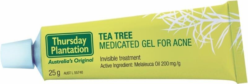 Thursday Plantation Tea Tree Gel - 25g - Skin Repairing and Moisturizing for Acne, Pimples, and Blackheads - Natural Tea Tree Oi
