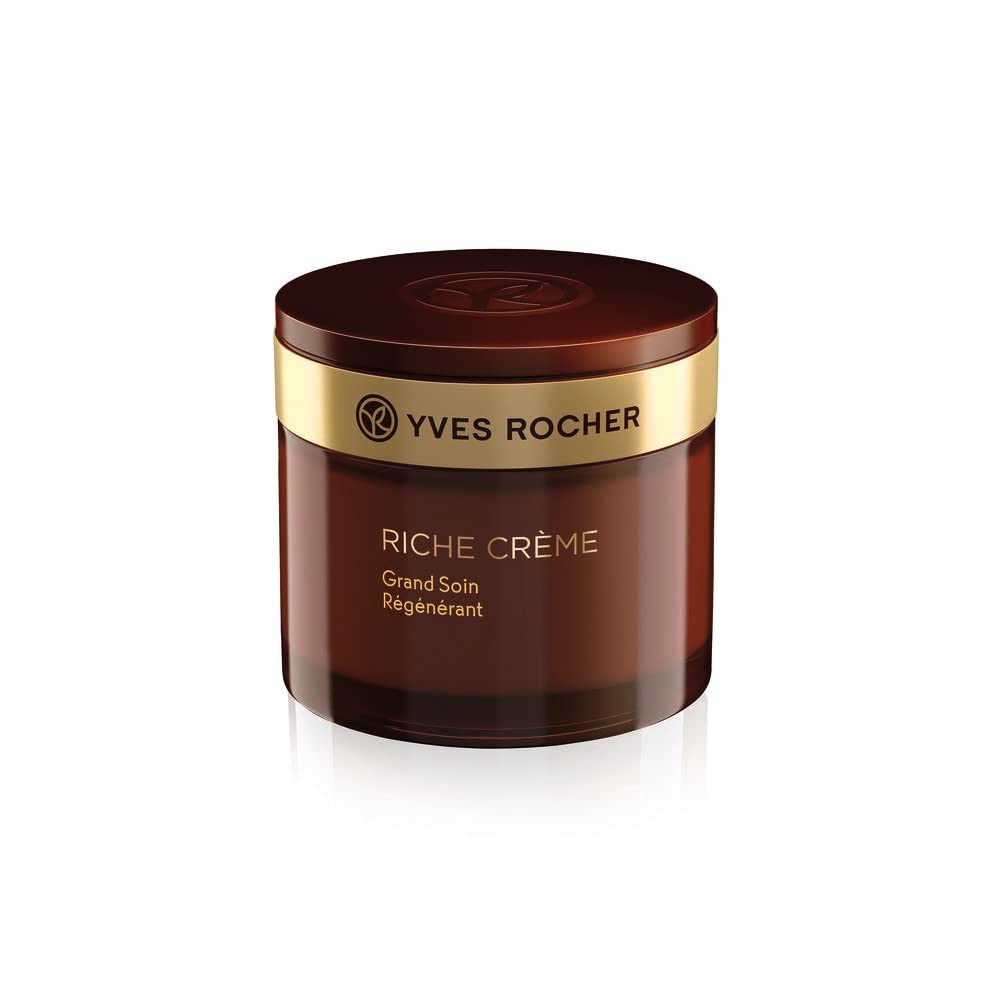 Yves Rocher Face Moisturizer Riche Crme Aging and Mature Skin, Day & Night Cream with precious oils, for Mature Skin + Dry skin,