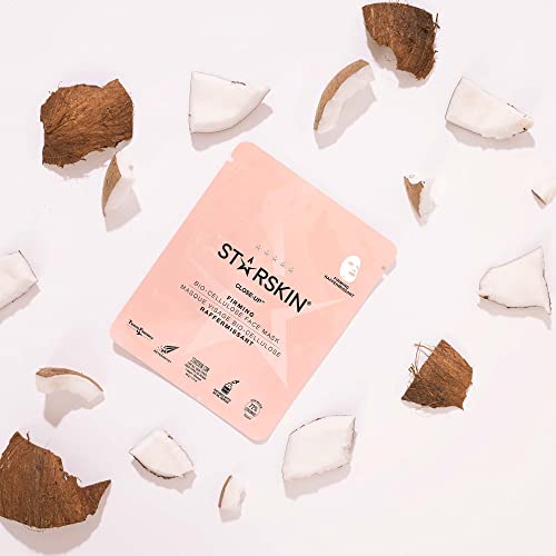 Starskin Close-Up - Premium Korean Skincare Bio-Cellulose Facial Mask Formulated With Fermented, Vitamin-Rich Coconut Juice - So