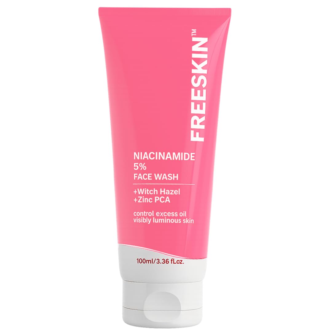 Freeskin 5% Niacinamide Face Wash With Witch Hazel & Zinc Pca | Controls Excess Oil, Reduces Acne & Breakouts | Deep Cleansing F