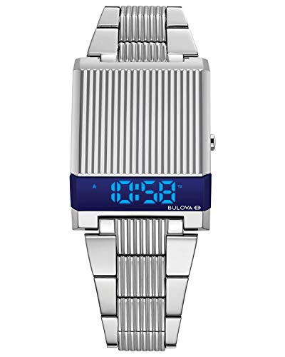 Bulova Computron Archive Series Stainless Steel Blue Dial Quartz 96C139 Men'S Watch