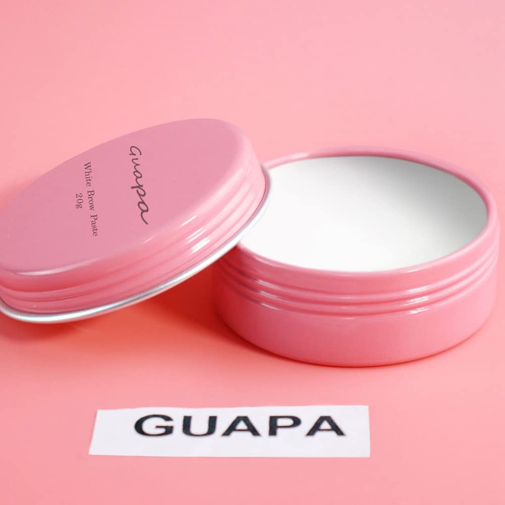 20 g / 0.7 oz White Brow Contour Paste Eyebrow Mapping Paste Eyebrow Tinting Tool for Micropigmentation (1 box Pink Box)