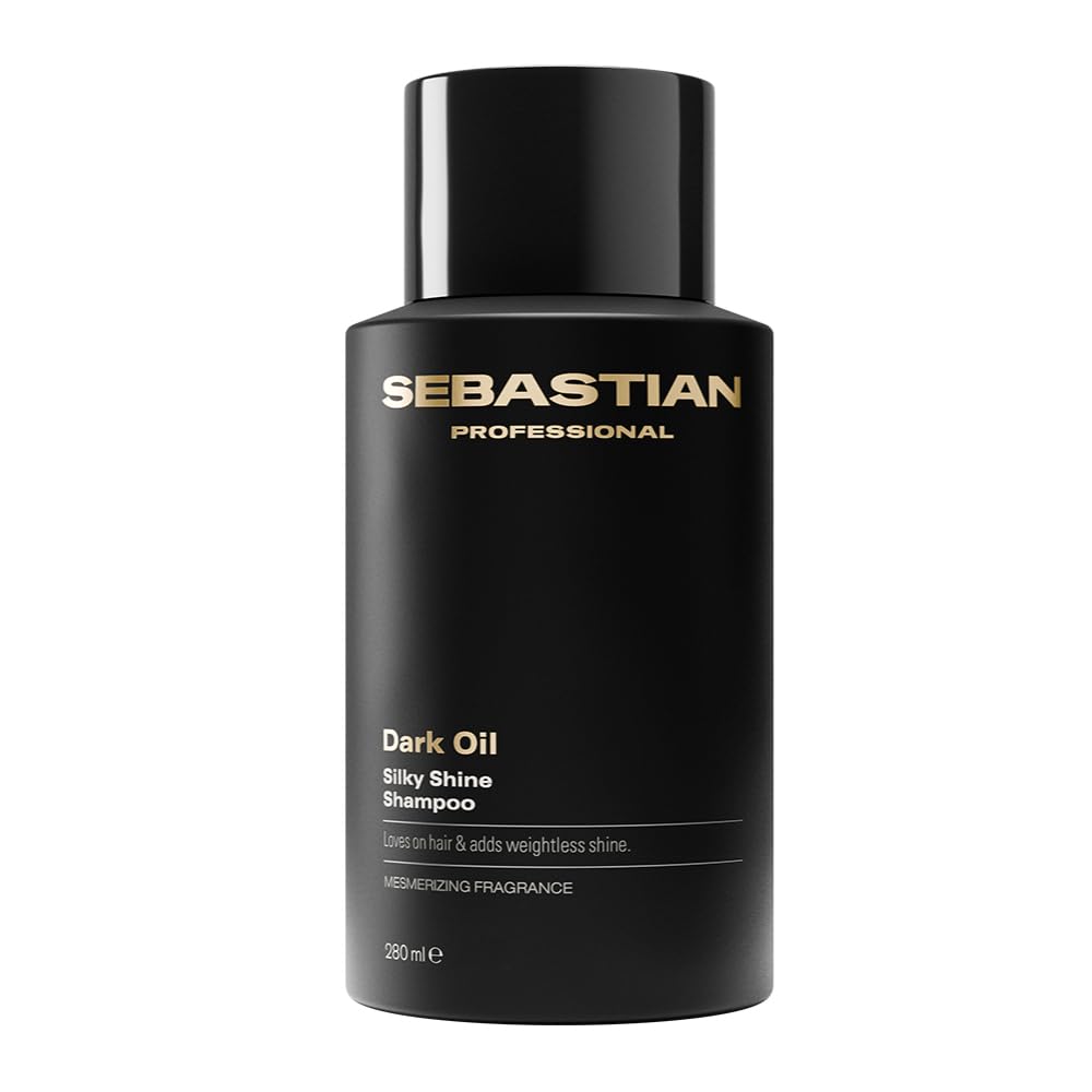 Sebastian Professional Dark Oil Revitalising Shampoo For Silky And Shiny Hair, Shine And AntiFrizz, Suitable For All Hair Types