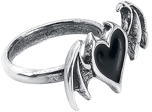 Alchemy Gothic Black Soul Ring - Q / 8.5