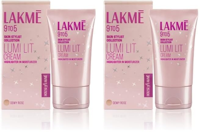 Lakm Lumi Skin Cream Dew Rose 60G (Pack Of 2)