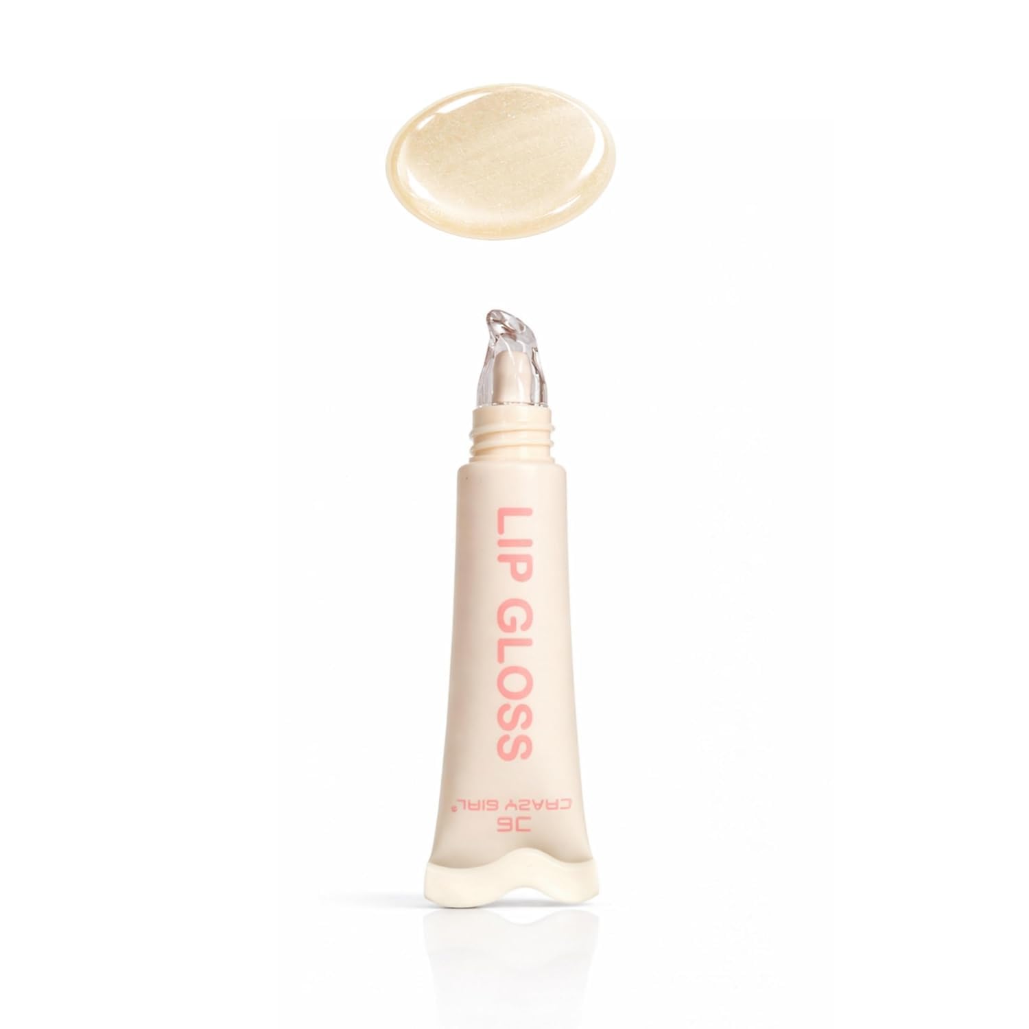 Korean Crystal Glaze Moisturizing Lip Gloss | Kawaii Cute Tube Lipgloss| Strawberry, Honey & Jojoba Oil Infused | Hydrating Non