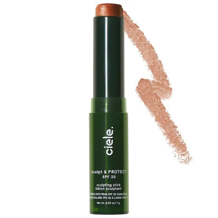ciele sculpt & PROTECT SPF 30+ bronzing contour stick  03 Tan, 1 Count (Pack of 1)