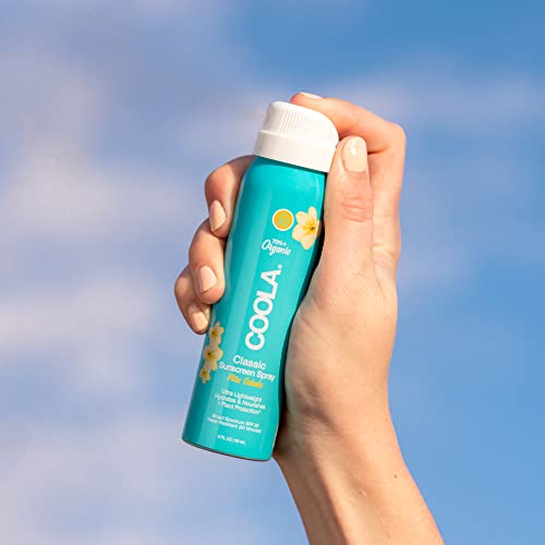 Coola Organic Sunscreen Spf 30 Sunblock Spray, Dermatologist Tested Skin Care For Daily Protection, Vegan And Gluten Free, Pia C