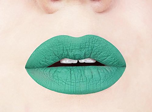 Aromi Jade Green Matte Liquid Lipstick | Green Lip Color, Vegan + Cruelty-Free, Long-Lasting And Smudge Proof Lipstick, Handmade