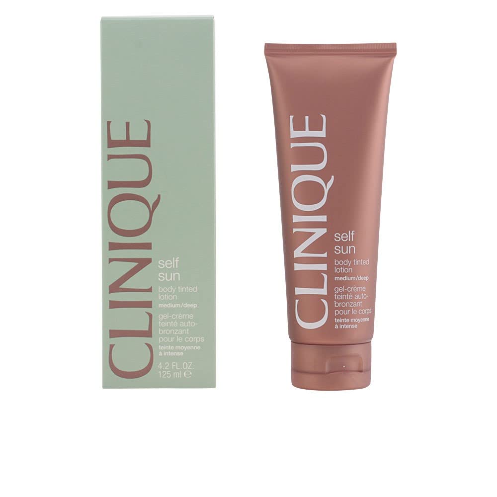 Clinique Self Sun Body Tinted Lotion for Women, Medium/Deep, 4.2 Ounce