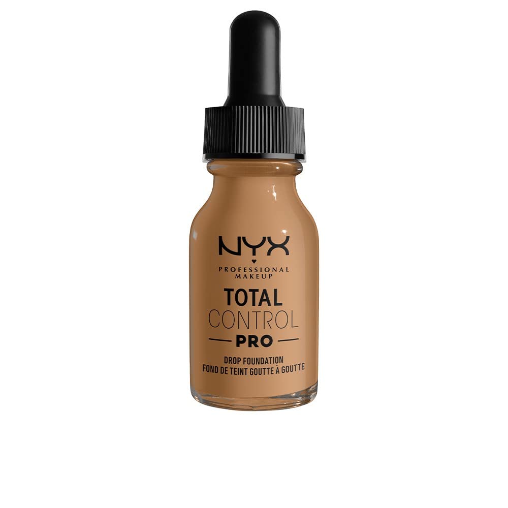 NYX PROFESSIONAL MAKEUP Total Control Pro Drop Foundation, Skin-True Buildable Coverage - Golden