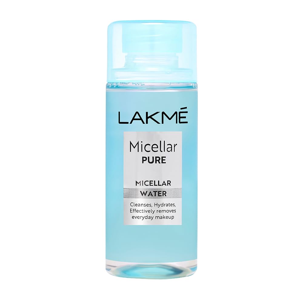 Lakme Micellar Water: Hydrating & Soothing Face Cleanser | Gentle Makeup Remover, Micellar Cleansing Water 100Ml