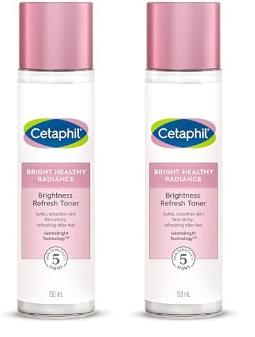 Cetaphil Bright Healthy Niacinamide Vitamin B3 Sea Daffodil Extract Radiance Refresh Toner Cream, White, Pack Of 300 Ml