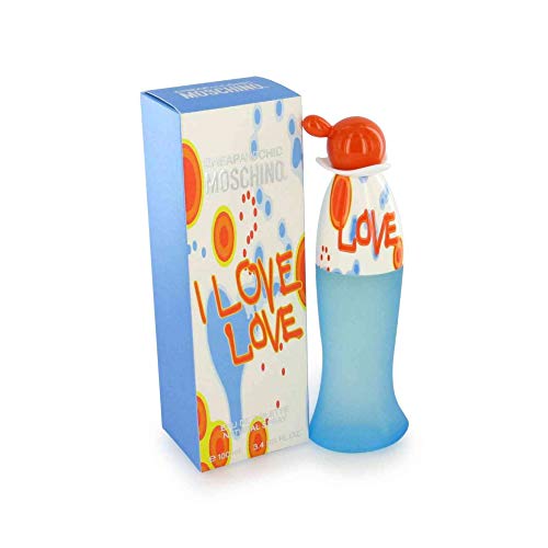 Moschino I Love Eau De Toilette Spray For Women, 3.4 Fluid Ounce