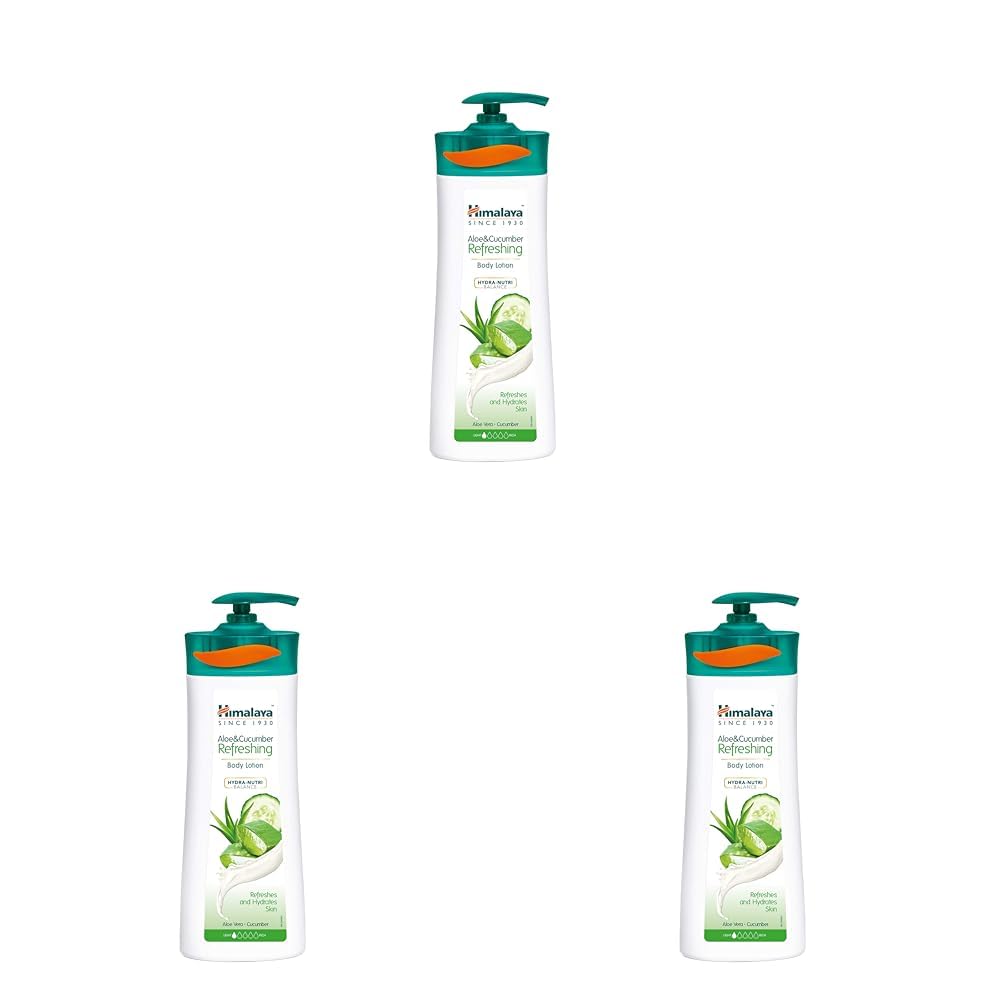 Himalaya Aloe & Cucumber Refreshing Body Lotion, 400Ml (Pack Of 3)