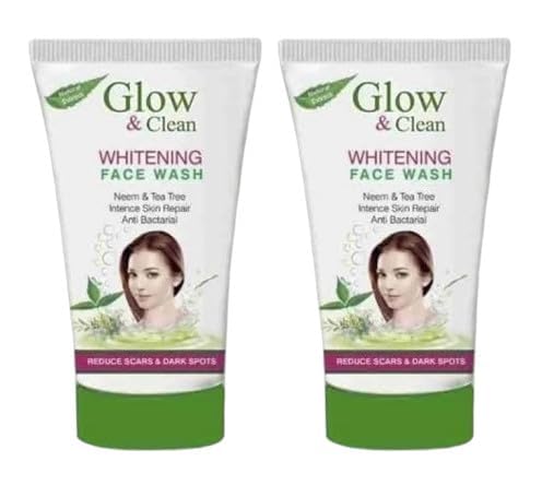 Aasakt Glow & Clean Neem And Tea Tree Whitening Face Wash 100Ml, Reduces Scars & Dark Spots,Pimple Control, For Skin Brightning,