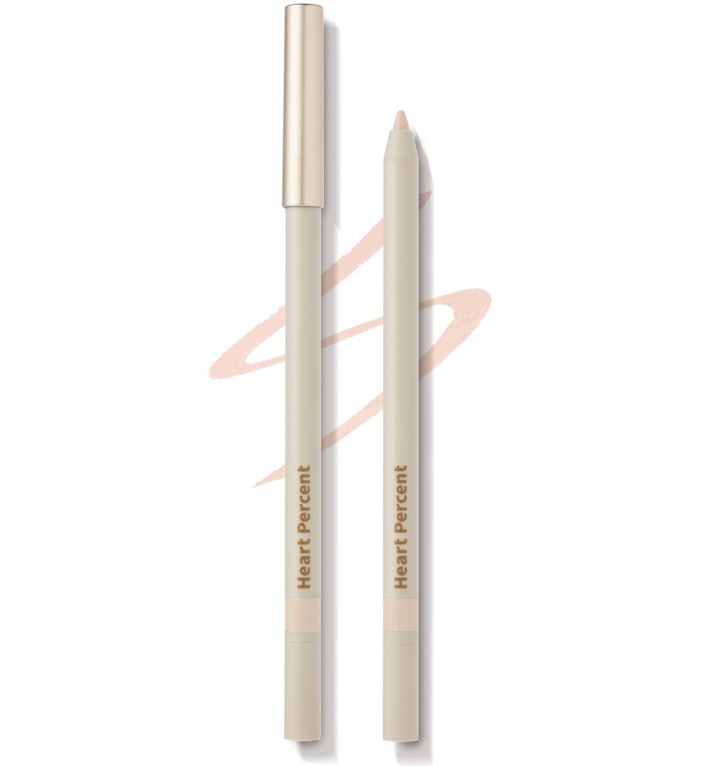 Heart Percent Dote On Mood Gel Eyeliner Pencil, Long-Lasting Waterproof Smudge Proof Smooth Retractable Eye Liner Pencil With Bu