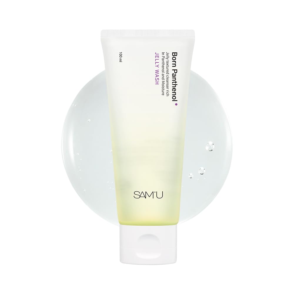 SAMU Born Panthenol Jelly Wash, Low pH Hydrating Cleanser, 3.38 oz