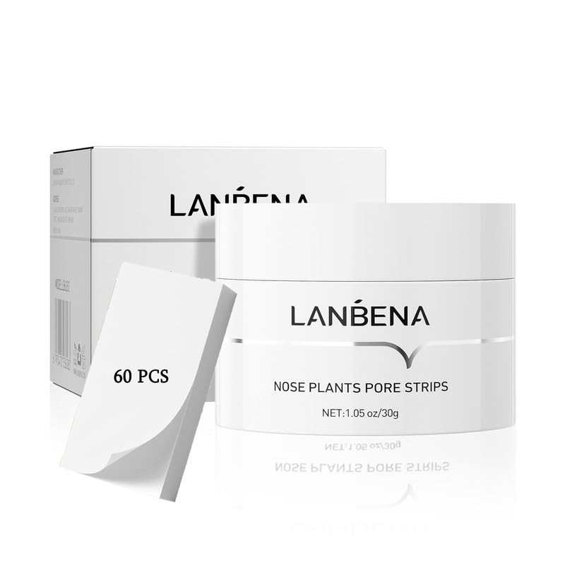 LANBENA Blackhead Remover Strips, Deep Cleansing Nose Strips, Pore Strips Blackhead Remover for Face, Black Head Remover for Nos