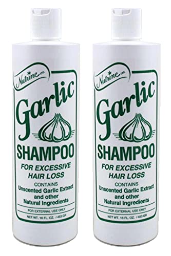 Nutrine Garlic Shampoo Unscented 16oz (Pack of 2)