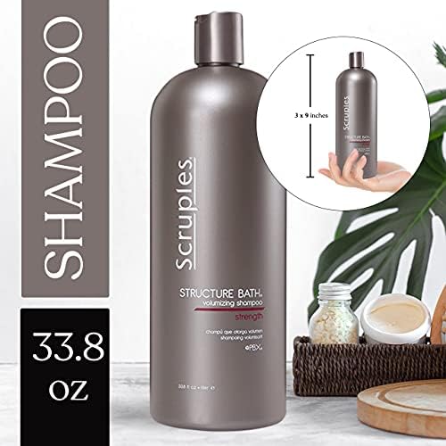 Scruples Structure Bath Volumizing Shampoo - Professional Grade Hair Care - Sulfate Free, Keratin Infused, Moisturizing And Volu