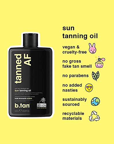 B.Tan Tanned AF Intensifier Dry Tanning Oil Unisex 8 oz
