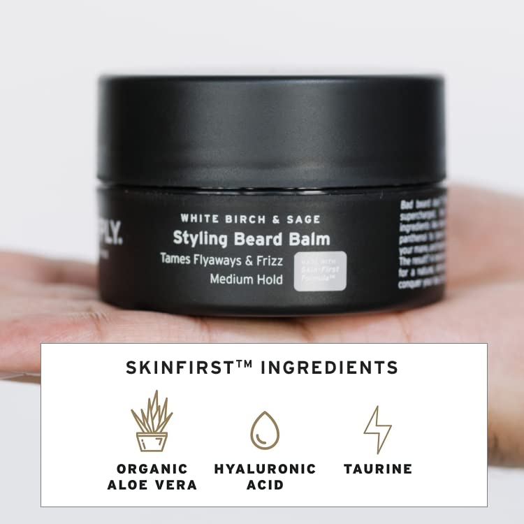 Supply Styling Beard Balm- Moisturizes, Shapes, And Strengthens - Prevents Dryness, Itchiness, And Split Ends - Natural Care For