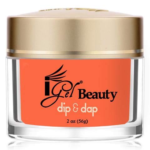 iGel - 100% Pure Nail Acrylic/ Dipping Powder - Dip & Dap Collection (DD029 - Coral Blaze)